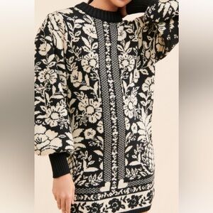 Farm Rio like new sweater dress. Worn once. super comfy and warm.